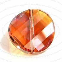1x Swarovski Elements Crystal 5621 Twist Bead Crystal Copper 18mm
