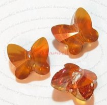 6 Swarovski Elements Crystal 5754 Butterfly Bead 10mm Copper