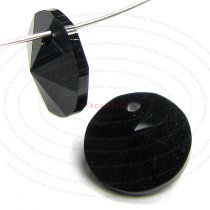 24x Swarovski Crystal 6200 Rivoli Pendant Charm Jet Black 6mm