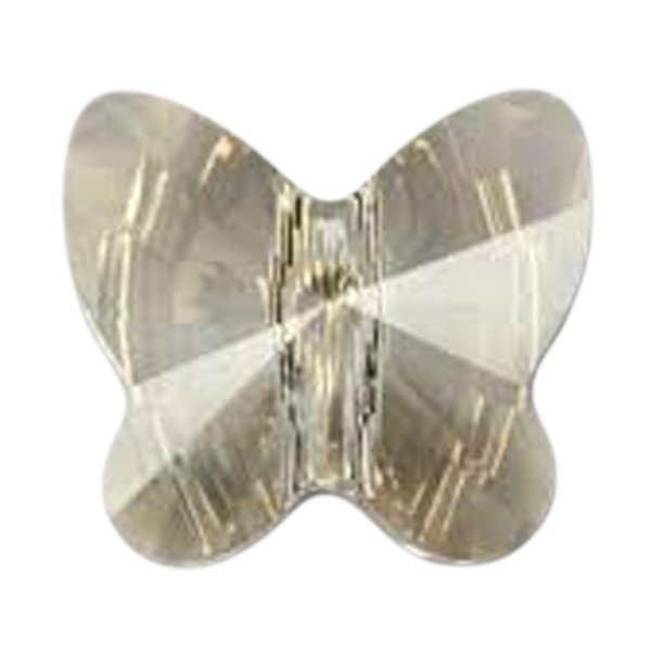 6 Swarovski Elements Crystal 5754 Butterfly Bead 10mm Silver Shade