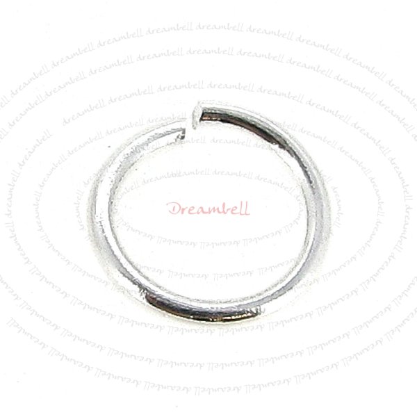 20 pcs Sterling Silver 18ga Wire 8mm Open Jump Rings round Wire