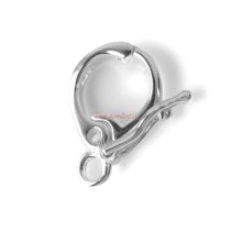 1x STERLING SILVER CHANGEABLE Bail PENDANT CLASP SLIDER