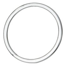 2x Sterling Silver Round Closed Jump Ring Hoop Connector 18mm