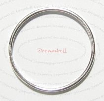 2x Sterling Silver Round Closed Jump Ring Hoop Connector 18mm