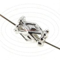 4x Sterling Silver Lantern Flower Dot Barrel Tube Spacer Bead 6.5mm x 4mm