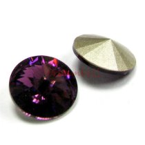 6x Swarovski Elements Rivoli Stone Crystal 1122 Amethyst 12mm