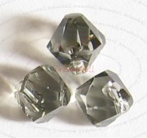 6 Swarovski crystal 6301Top Drilled Black Diamond Pendant 8mm