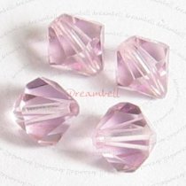 24x Swarovski Elements Bicone Crystal 5301 Light Amethyst 5mm