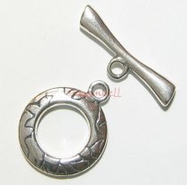 1x Sterling silver Toggle Round Clasp Bead 15mm
