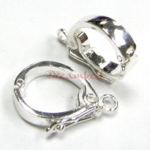 1 x Sterling Silver Changeable Bail Pendant Clasp Slider with Secure Lock