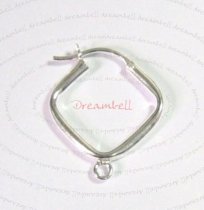 2x STERLING SILVER hoop Chandelier earrings 18mm