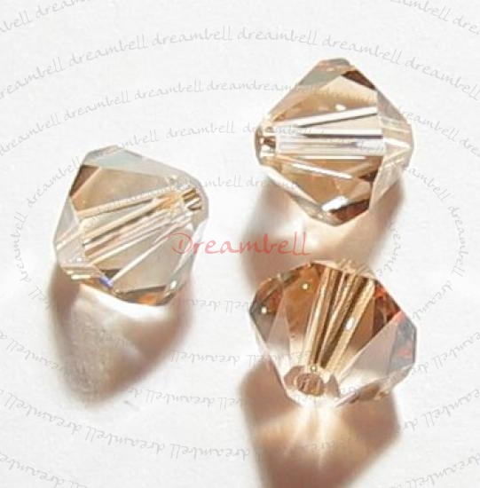 24 Swarovski Elements Bicone Crystal 5301 Golden Shadow 5mm