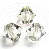 24x Swarovski Elements Crystal Bicone 5301 Silver Shade 5mm