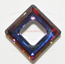 Swarovski Elements 4439 Square Frame Volcano AB 20mm