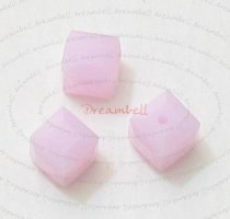6x Swarovski Elements Crystal Cube Bead 5601 Rose Alabaster 4mm