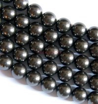 10x Swarovski Crystal Pearls 5810 Round Black 10mm