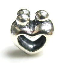 1x Sterling silver Happy Family Bead for European Charm Bracelets