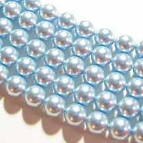 50x Swarovski Elements Crystal Pearls 5810 Round Light Blue 3mm