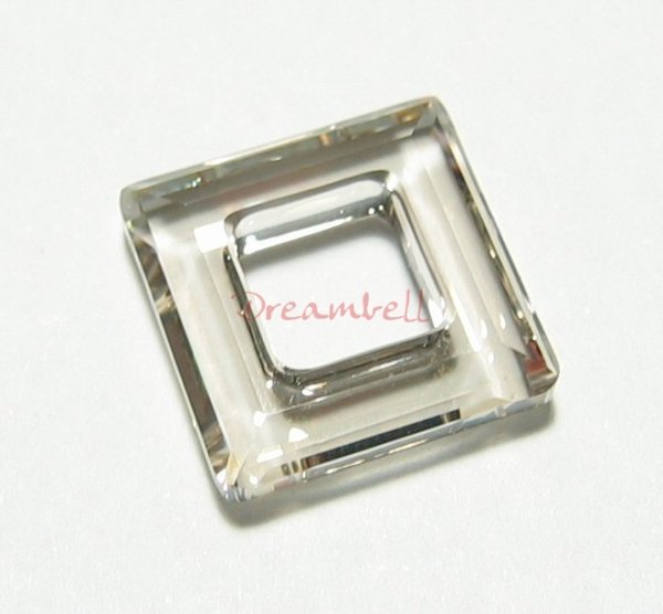 Swarovski Elements 4439 Square Frame Silver Shade 14mm