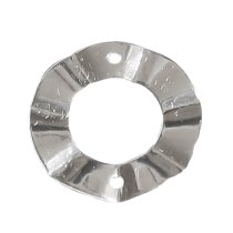 1x Sterling Silver wave Jump ring connector 15mm