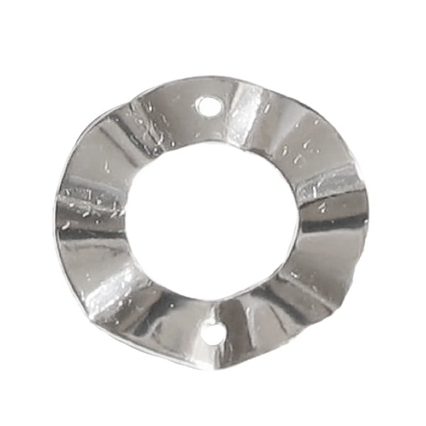 1x Sterling Silver wave Jump ring connector 15mm