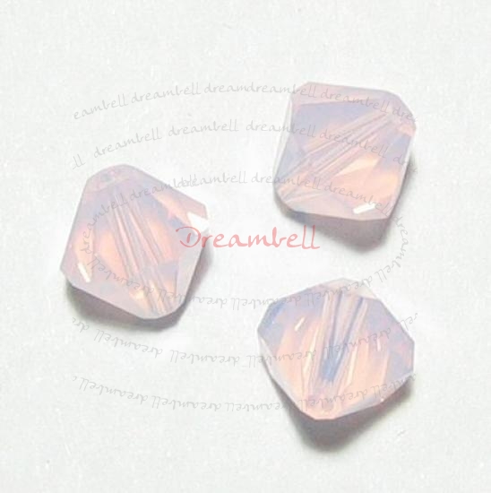12x Swarovski Elements Bicone Crystal 5301 Rose Water Opal 8mm