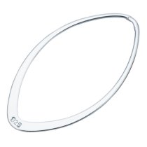 1x Sterling Silver Oval Jump Ring Chandelier Connector 28mm