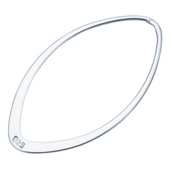1x Sterling Silver Oval Jump Ring Chandelier Connector 28mm