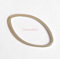 1x Sterling Silver Oval Jump Ring Chandelier Connector 28mm