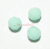 12 x Swarovski Crystal Elements Round Faceted 5000 Mint Alabaster 6mm