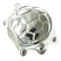 Sterling Silver Sea Turtle for European Charm Bracelets
