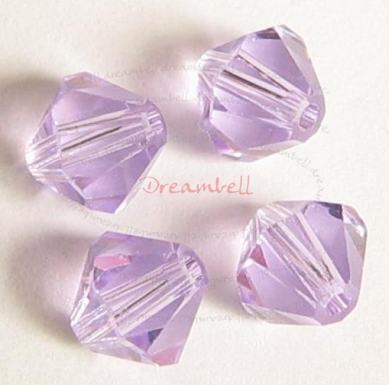 24x Swarovski Elements Bicone Crystal 5301 Violet 5mm
