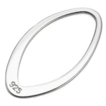 2x Sterling Silver Oval Jump Ring Hoop Connector 18mm