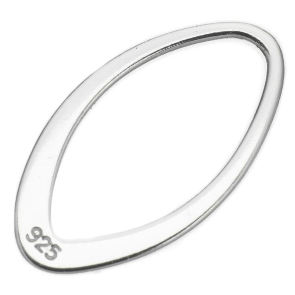 2x Sterling Silver Oval Jump Ring Hoop Connector 18mm