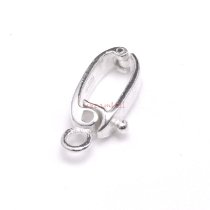 1 x Sterling Silver Pearl Bail Clasp Changeable Shortener Enhancer