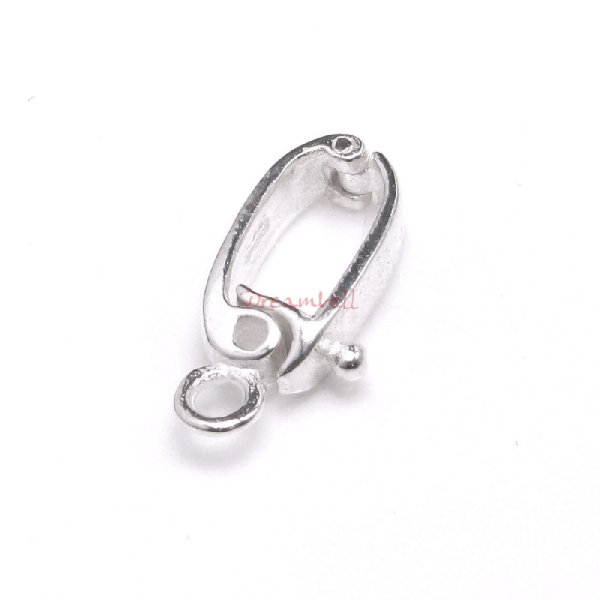 1 x Sterling Silver Pearl Bail Clasp Changeable Shortener Enhancer