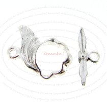 1x Sterling Silver Angel Wing Toggle Clasp 12mm
