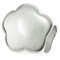 Sterling Silver Flower Bead 9mm for European Charm Bracelets