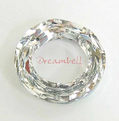 Swarovski 4139 Round Cosmic Ring Frame Clear AB 20mm (Cal V SI)