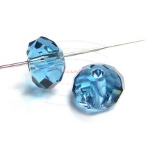 4x Swarovski Crystal Elements 5040 Briolette Bead Rondelle Spacer Indicolite 8mm