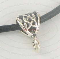 1x Antique 925 Sterling Silver Bail Clasp Pearl Pendant Connector