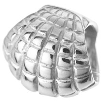 STERLING SILVER SEA Shell Bead for European Charm Bracelets 10mm