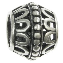 Bali Sterling Silver Bead for European Charm Bracelets 9.2mm