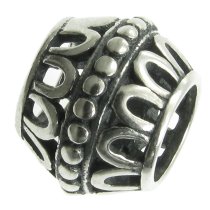 Bali Sterling Silver Bead for European Charm Bracelets 9.2mm