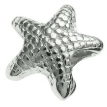 Sterling Silver Star Fish Bead for European Charm Bracelets