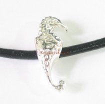 1x Sterling Silver Sea horse Focal bead spacer for European Charm Bracelets