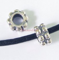 Sterling Silver Round for European Charm Bracelets Bead 9mm
