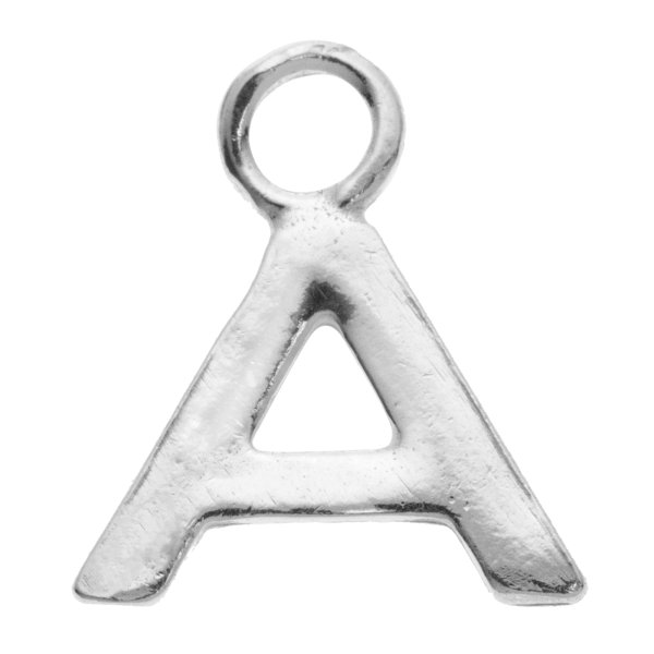 1x Sterling Silver Alphabet Letter Initial a Charm Dangle Bead