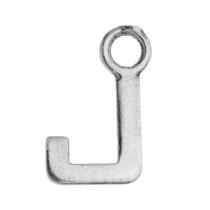 1x Sterling Silver Initial etter J Charm Dangle Bead