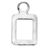 1x Sterling Silver Initial Letter O Charm Dangle Bead